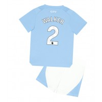 Maglie da calcio Manchester City Kyle Walker #2 Prima Maglia Bambino 2023-24 Manica Corta (+ Pantaloni corti)